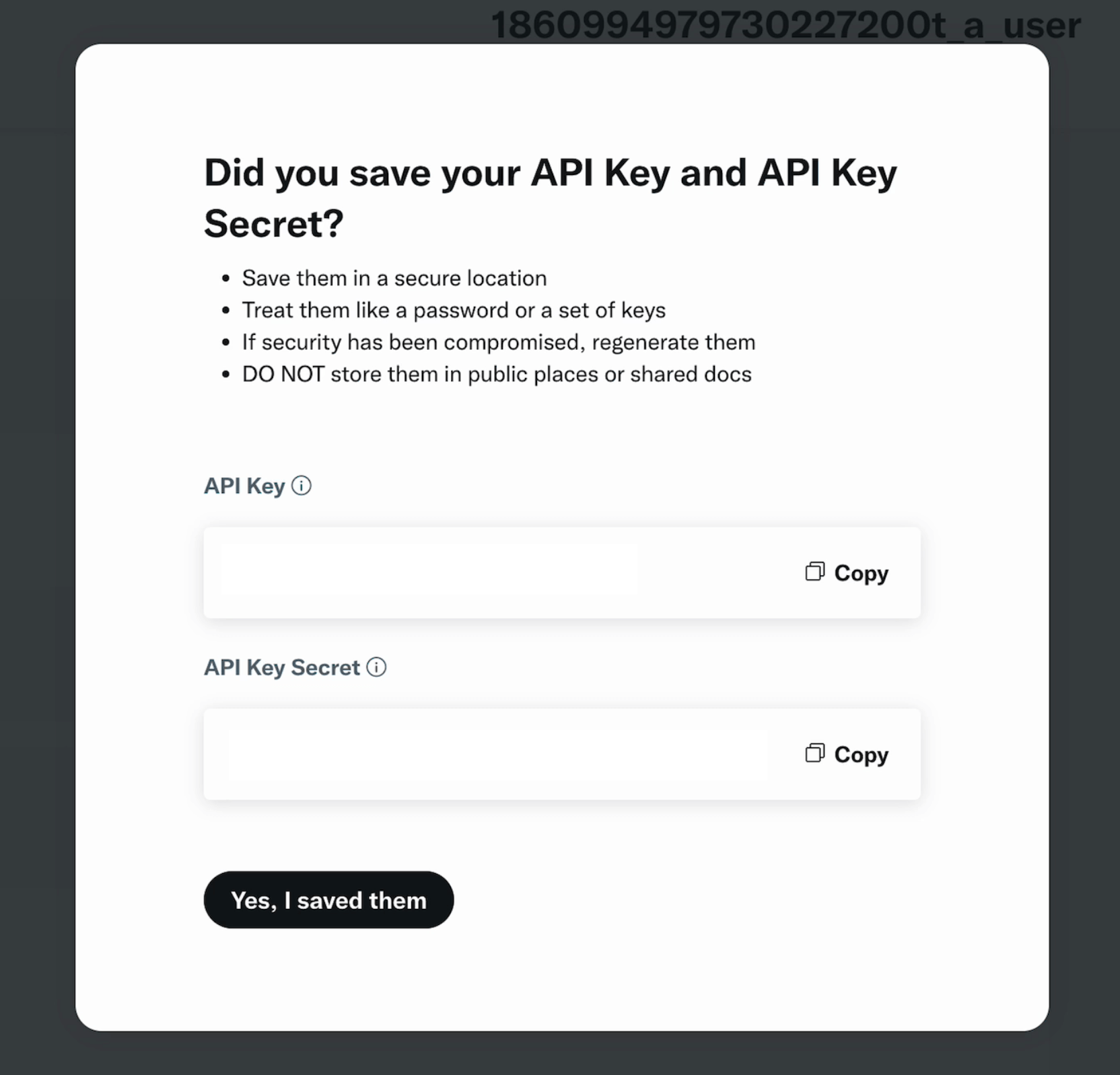 Save Keys